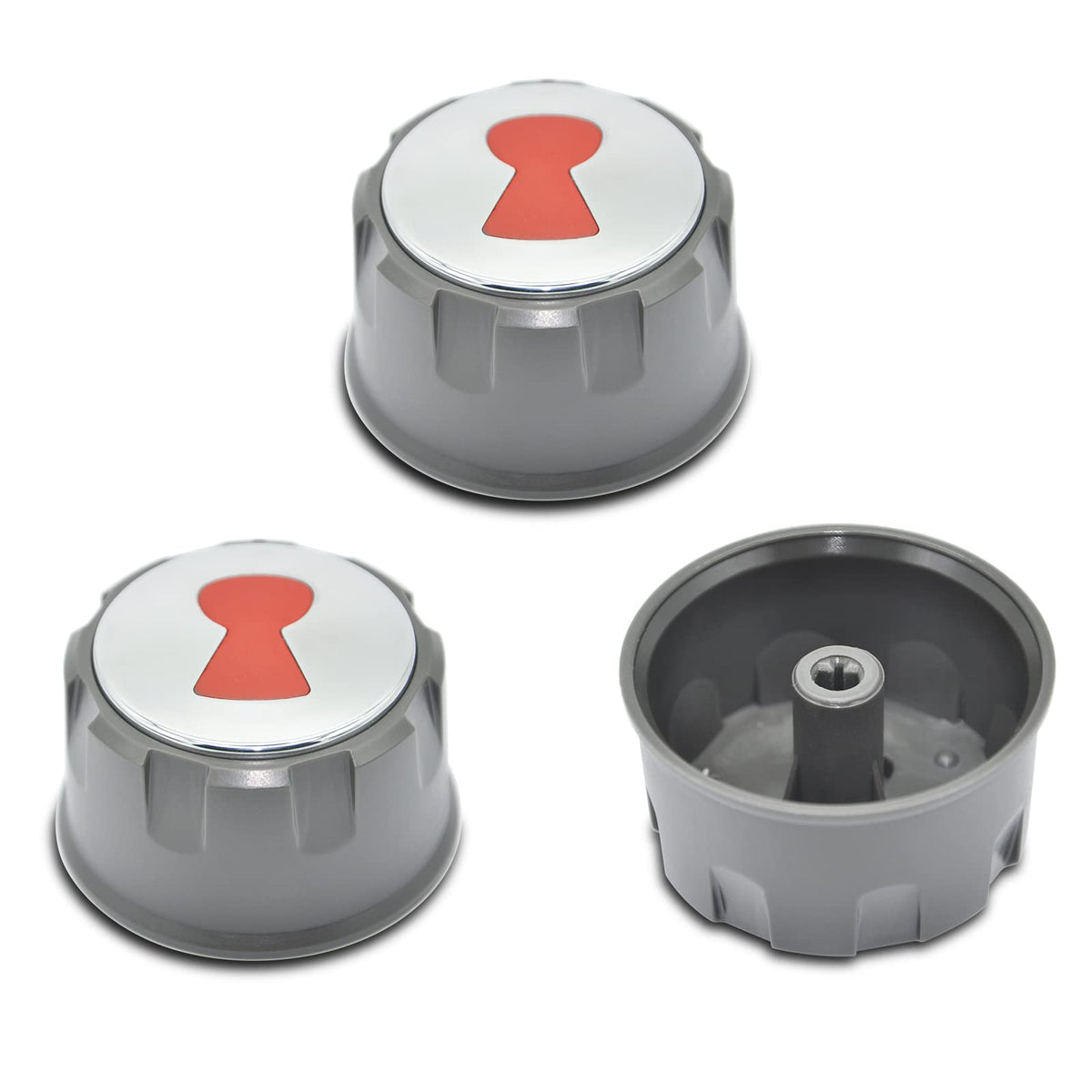 DEEKOOL 69893 front-mounted grill knobs, precise replacement for Weber Spirit.