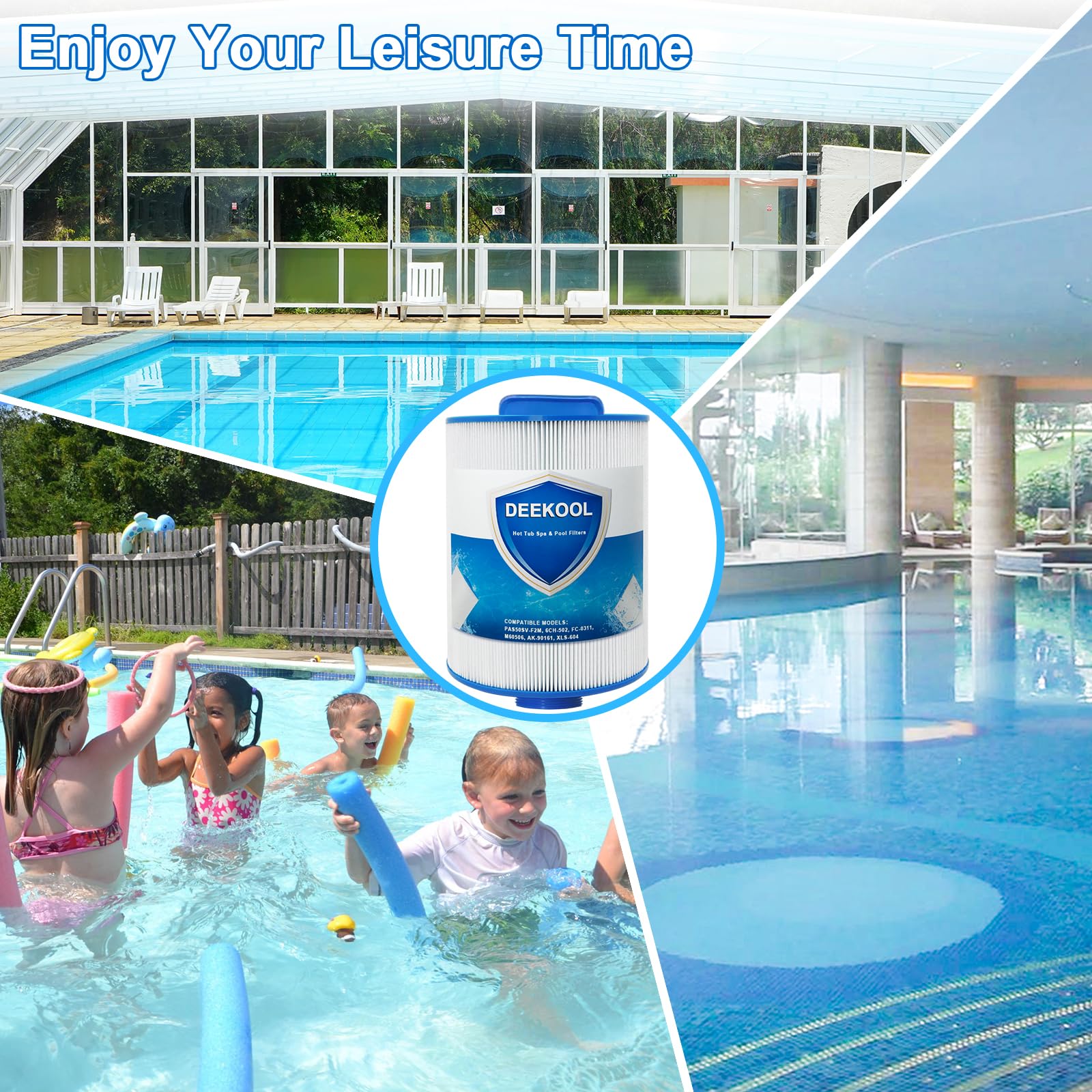 DEEKOOL PAS50SV-F2M spa filter 2-pack provides value and backup replacement.