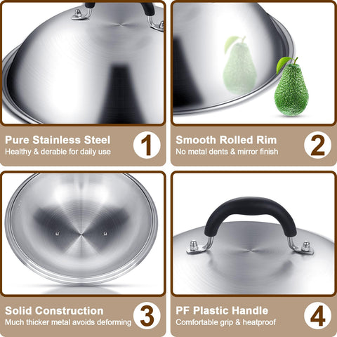 Deedro heavy-gauge stainless-steel construction; resists warp and keeps shape under high heat.
