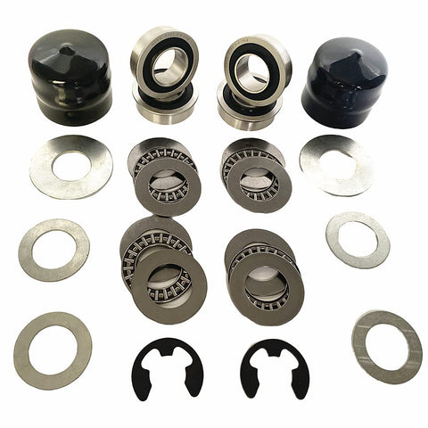 DEEG craftsman front wheel bearing kit with flange for reliable mowing performance