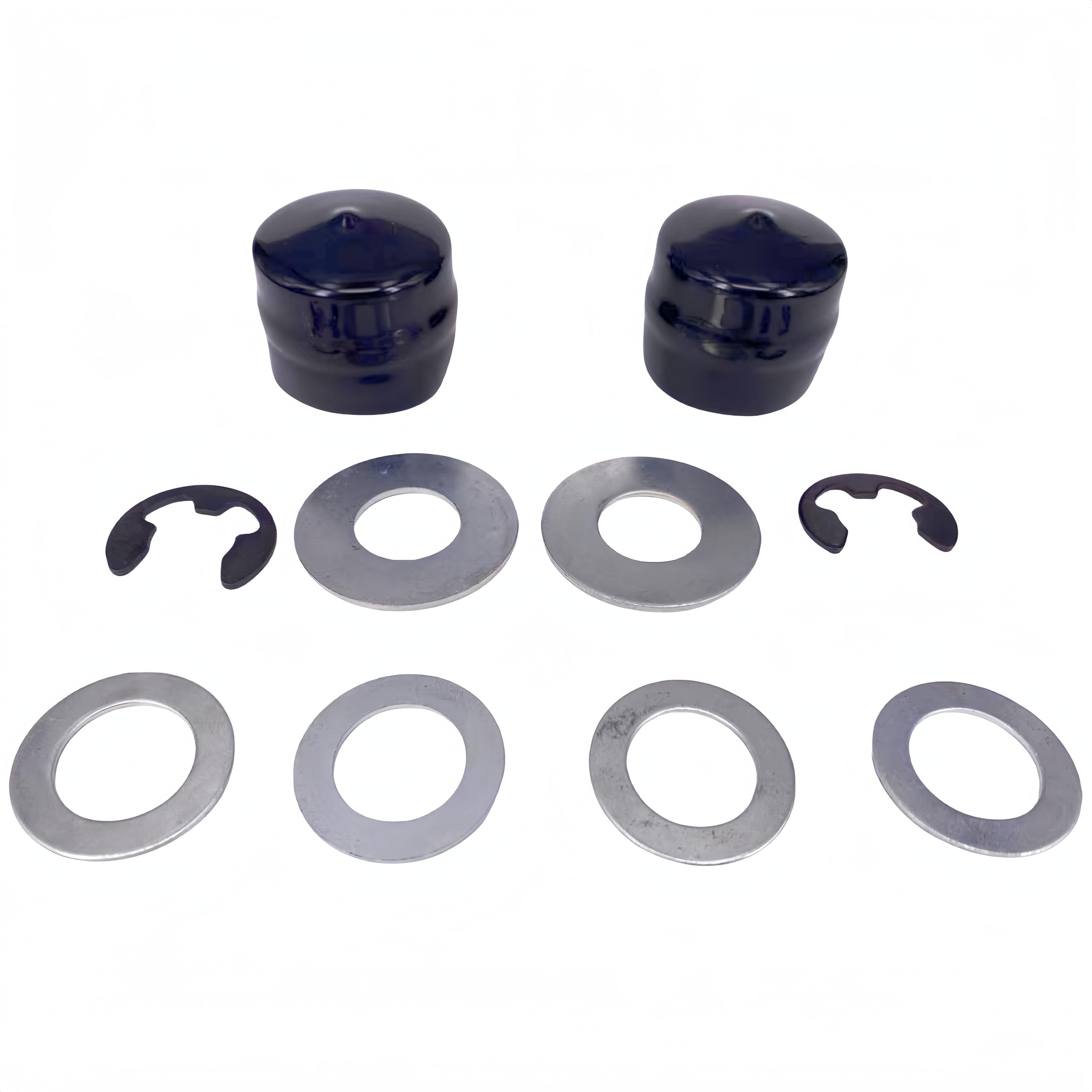 DEEG front-wheel axle hardware kit image showing sturdy components for quick mower repair.