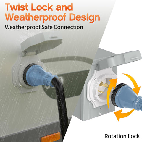 Deeklify SS2-50R female receptacle ensures stable outdoor connectivity.