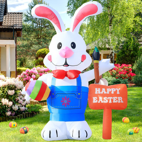 DeeKom Easter egg with paintbrush detail adds colorful focal point for yard