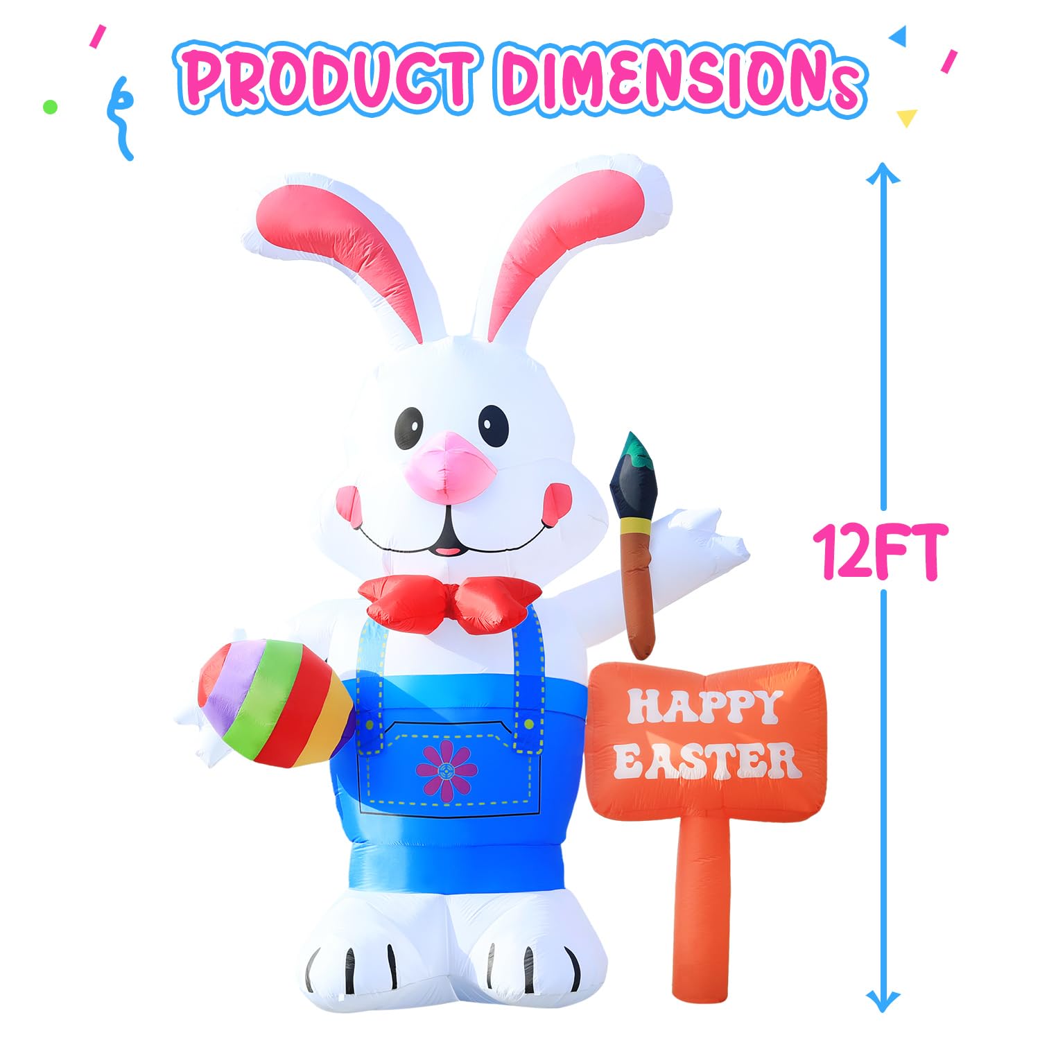 DeeKom self inflating setup for quick easter display in seconds