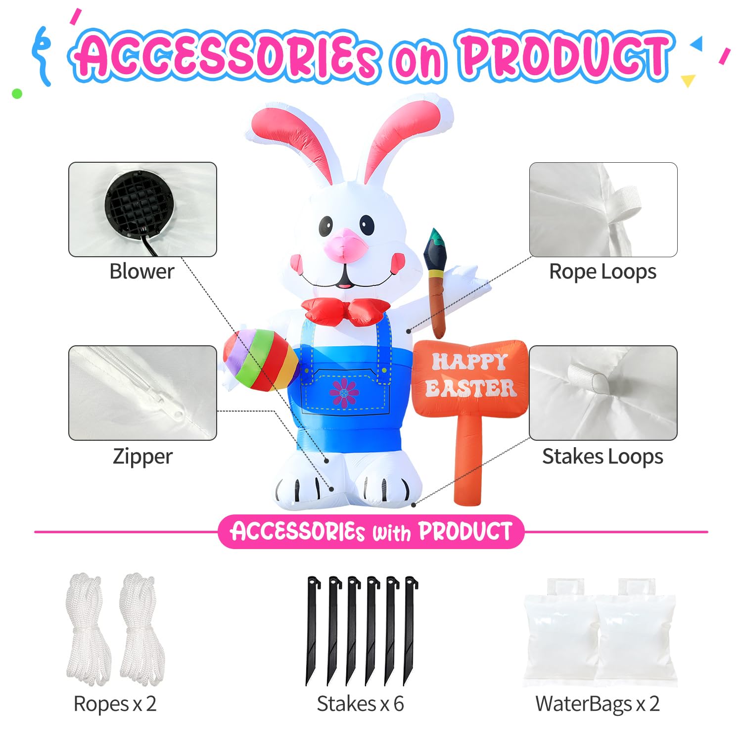 DeeKom water bag stability feature helps keep decoration steady