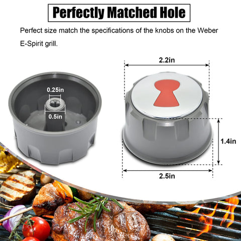 DEEKOOL two-pack replacement knobs ready to restore grill performance.