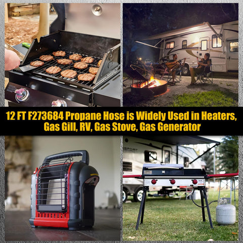 Deekool outdoor heater hookup kit enabling flexible gas-powered heating