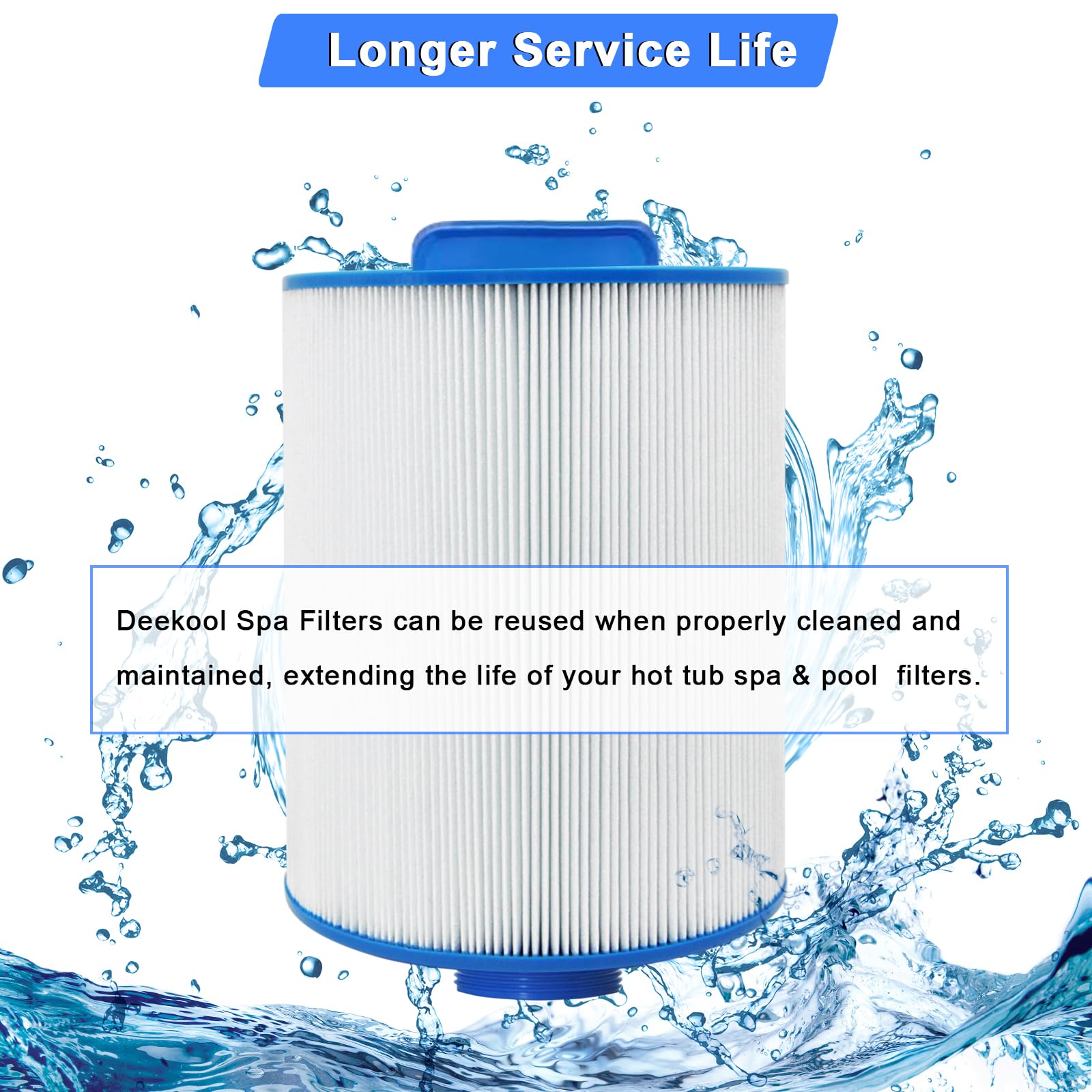 DEEKOOL PAS40-F2M filter with handle-top for easy replacement