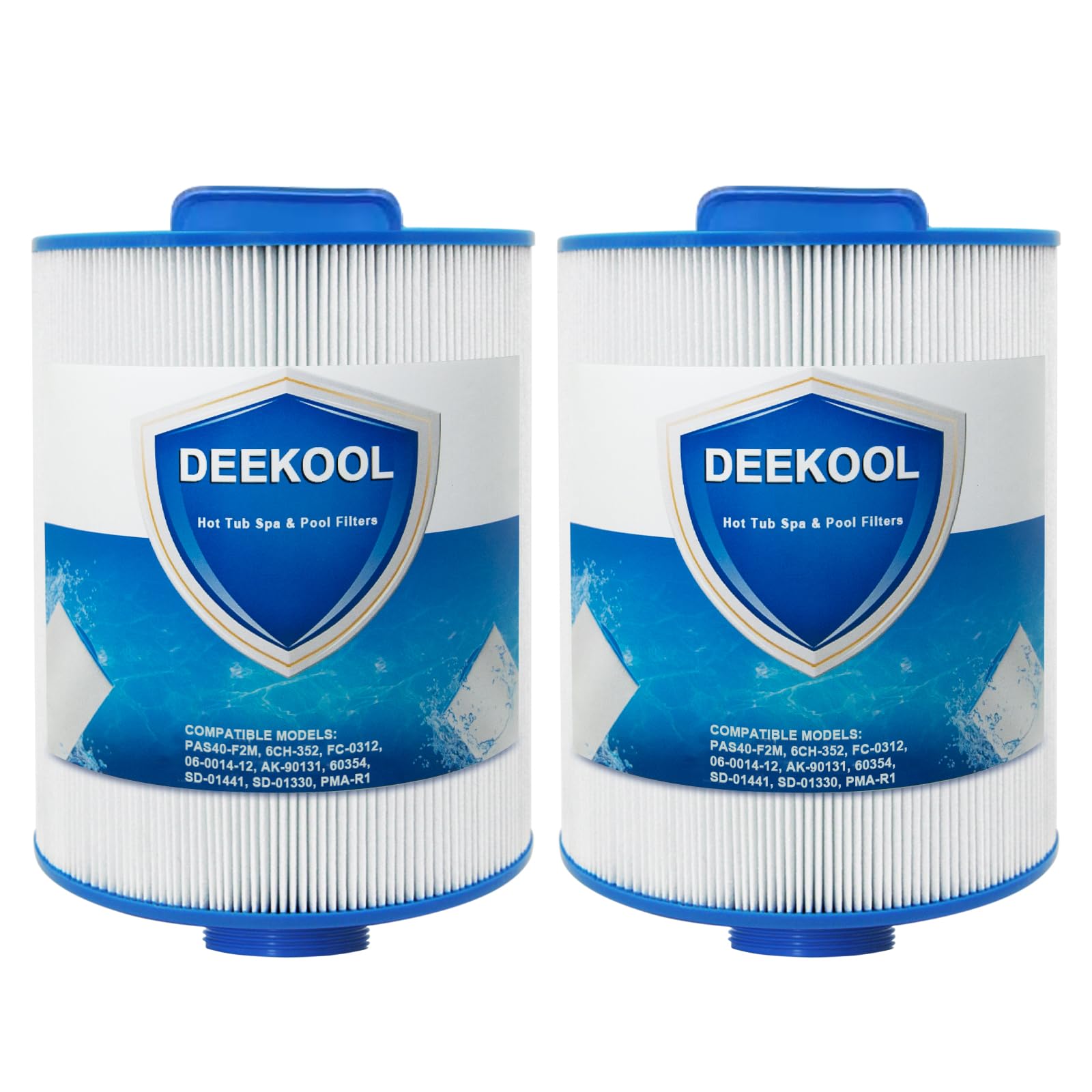 DEEKOOL PAS40-F2M filter pack for spa filtration enhances water clarity