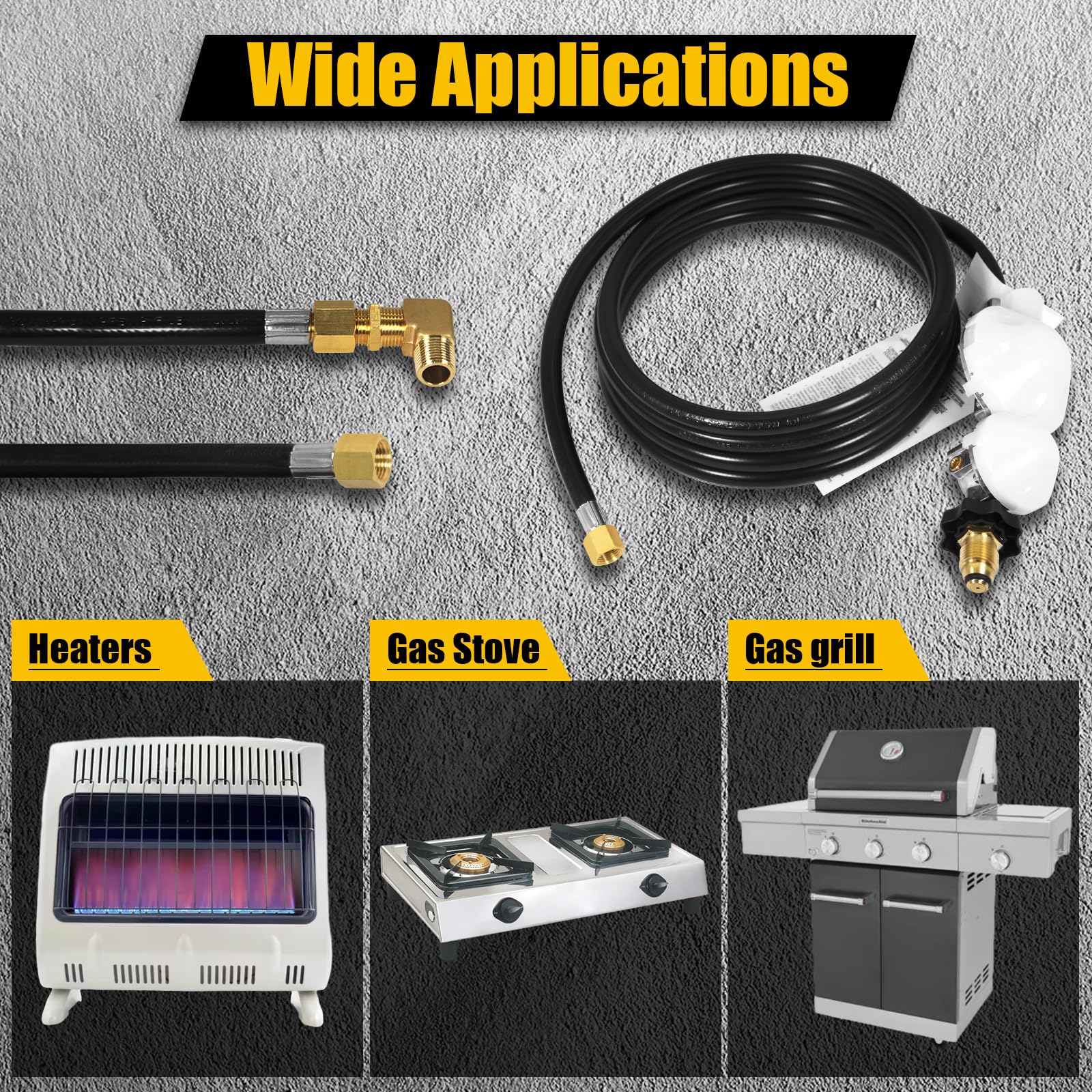 Deekool propane tube with regulator components laid out for easy setup
