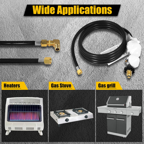 Deekool propane tube with regulator components laid out for easy setup