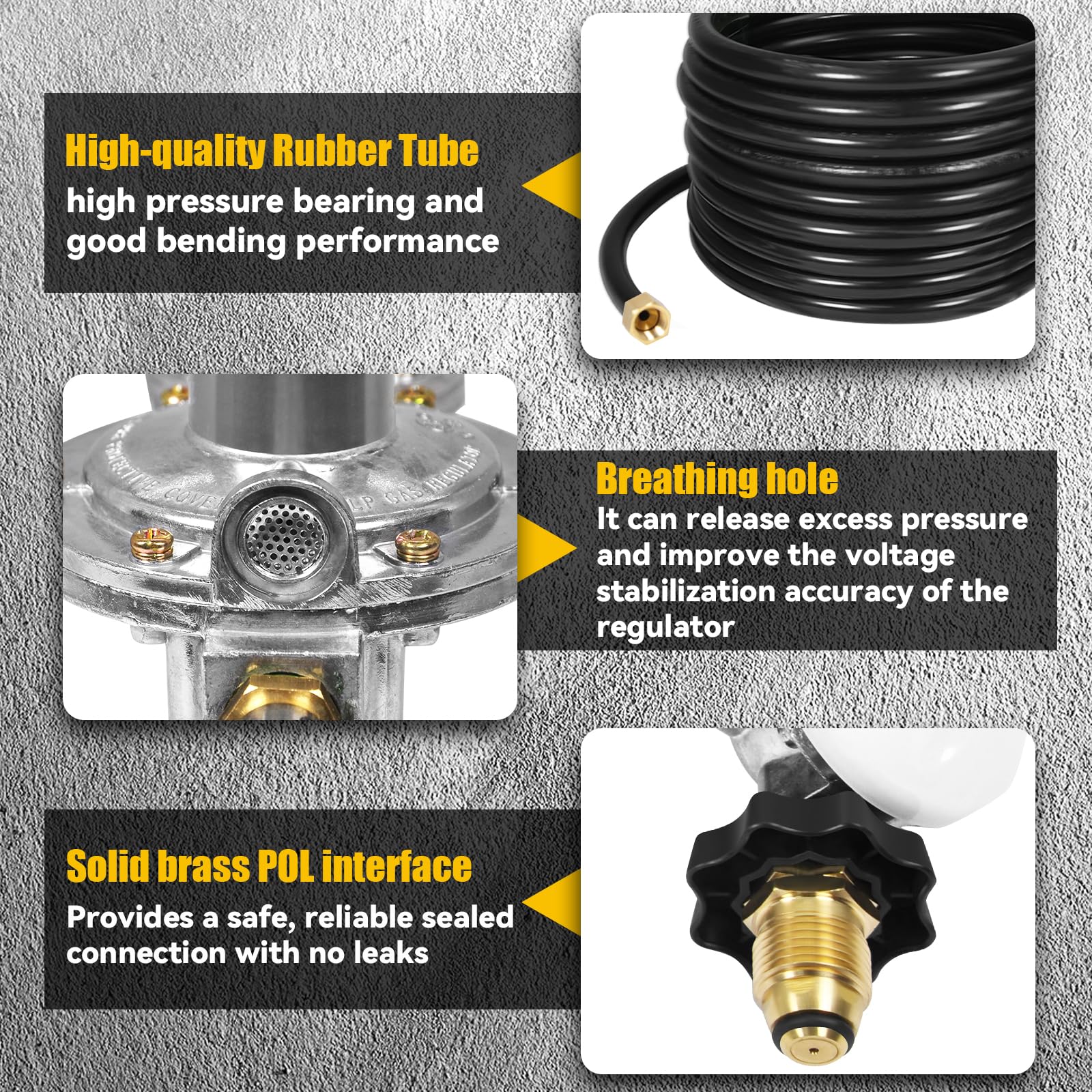 DEEKOOL POL interface hose showing versatile propane compatibility.