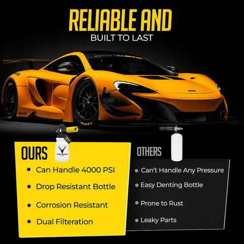 Deer Brook Shop Hornet Foam Cannon 1-liter bottle reduces refills during detailing