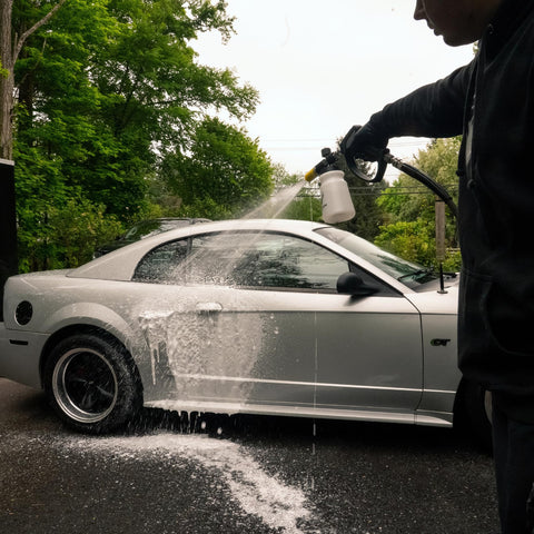 Deer Brook Shop Hornet Foam Cannon large foam projection speeds up vehicle detailing