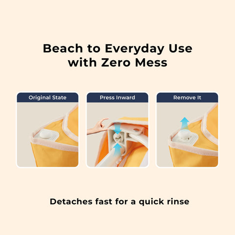 DEER LAND Beach Wagon ergonomic pull handle eases movement on paths.