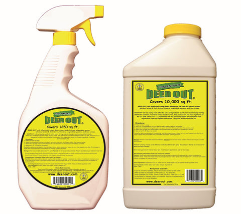 Deer Out 32oz concentrate refill enables multiple refills for continuous protection