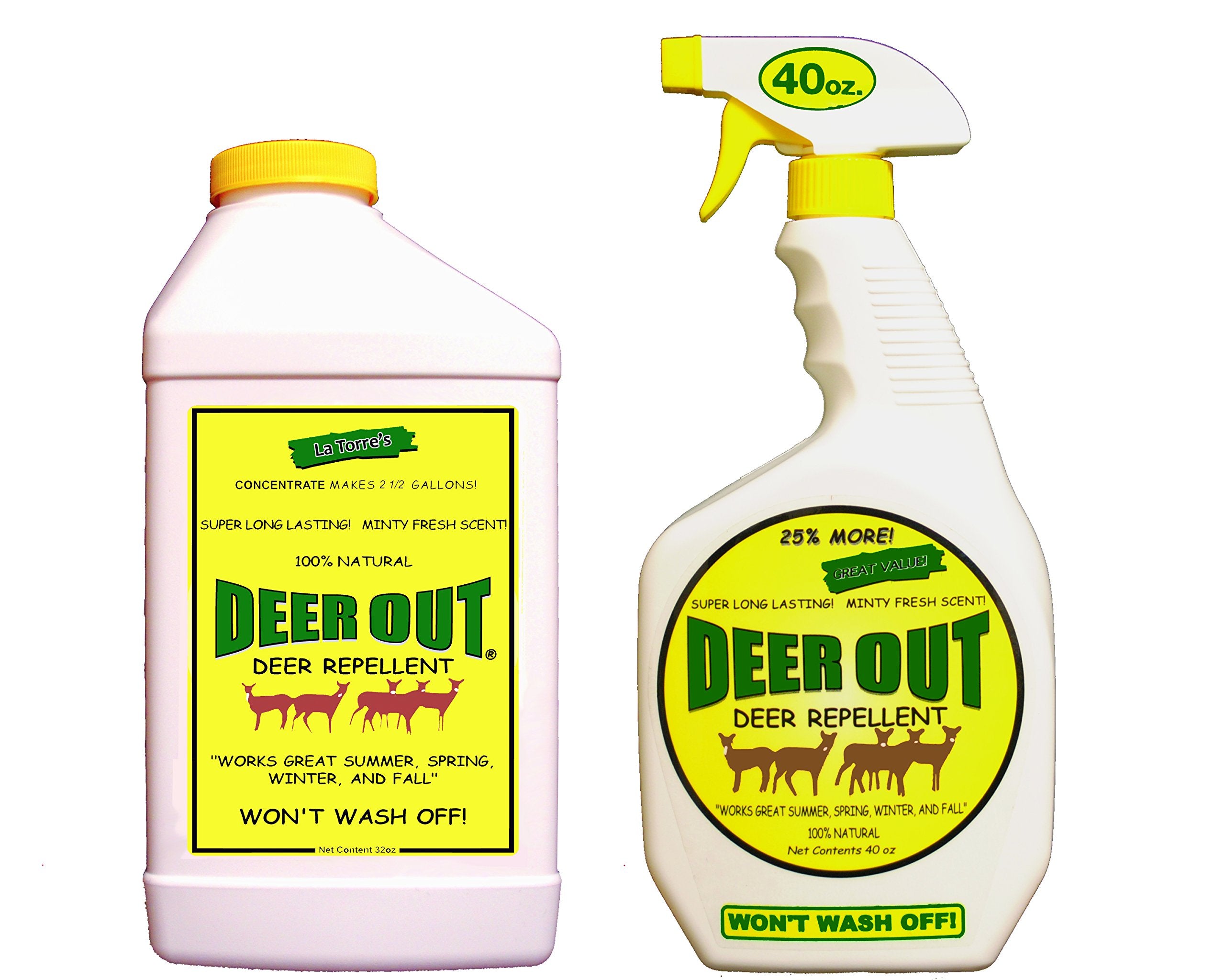 Deer Out minty scent application demonstrates outdoor use to deter wildlife