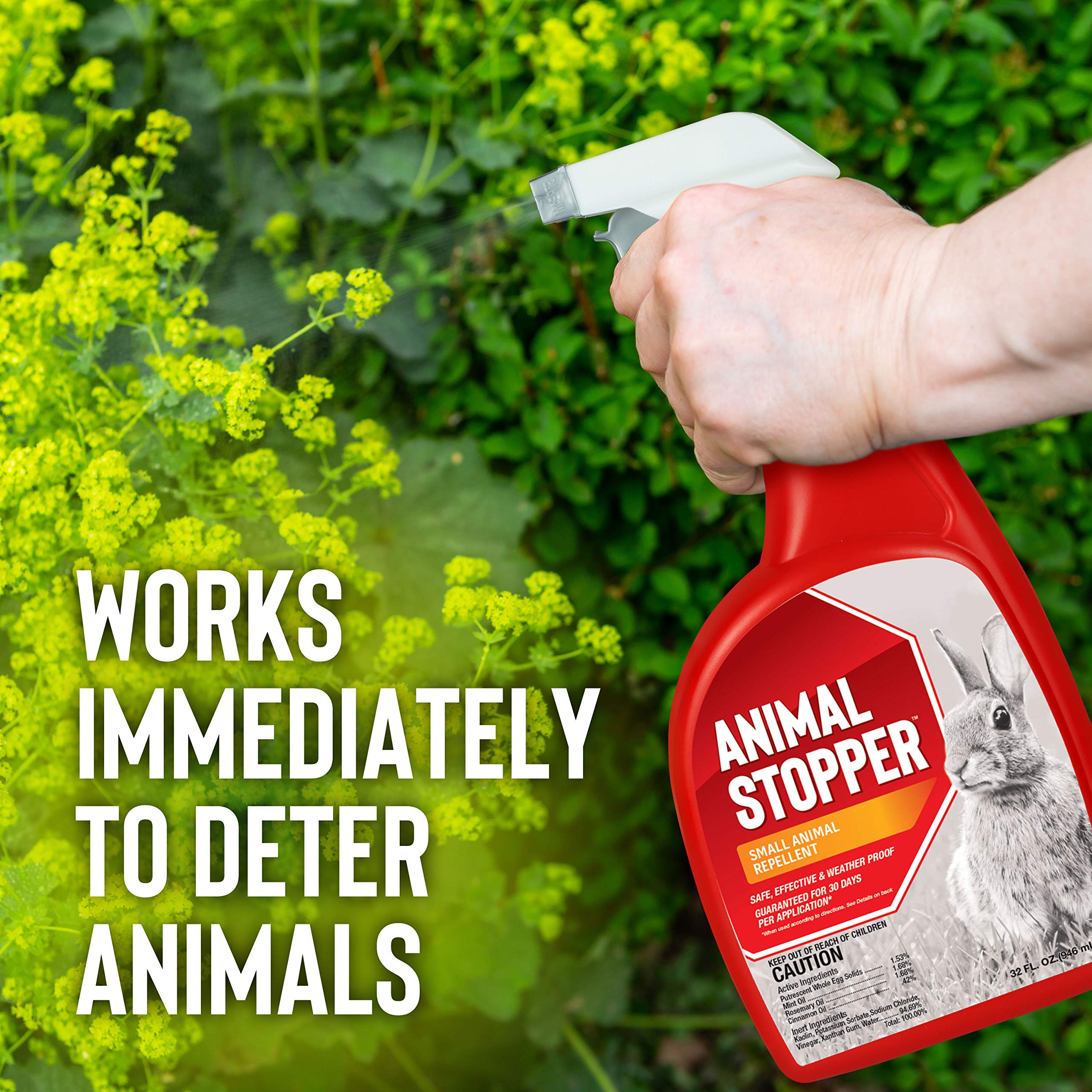 Deer Stopper 32oz trigger bottle ready for year-round outdoor protection.