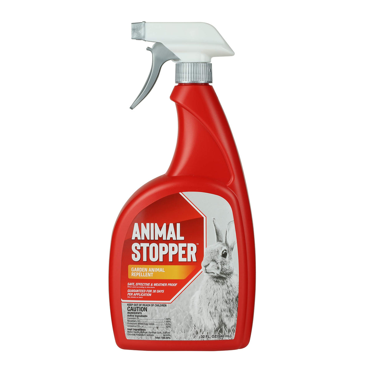 Deer Stopper Animal Stopper liquid bottle pour shows easy, safe garden application.