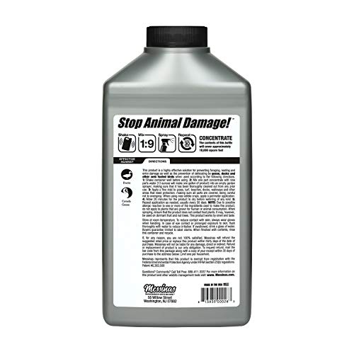 Deer Stopper Goose Stopper spraying action demonstrates easy mist application for daily use.