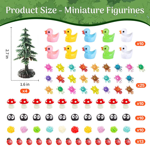 DEERSJUMP wildlife figurines for lively outdoor fairy scenes.