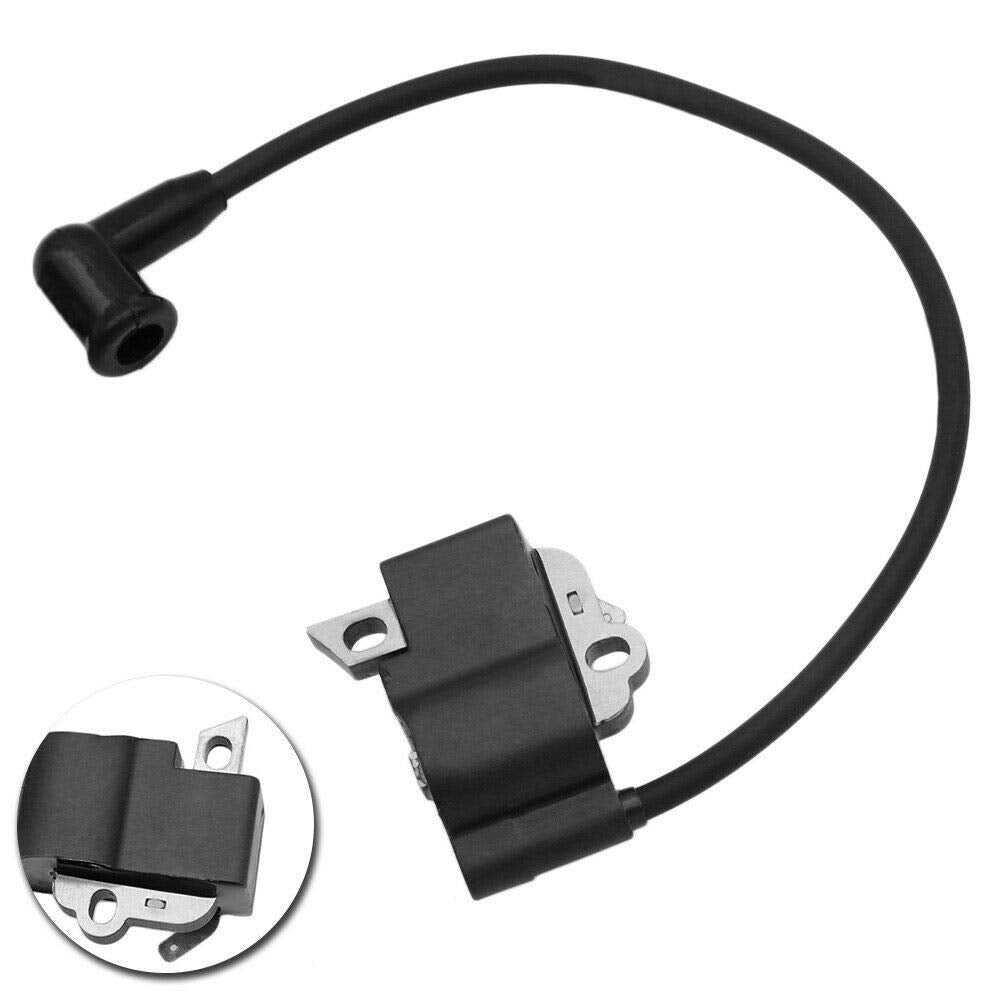 DEF ignition coil for Stihl MS391, underside view highlighting OEM replacement compatibility