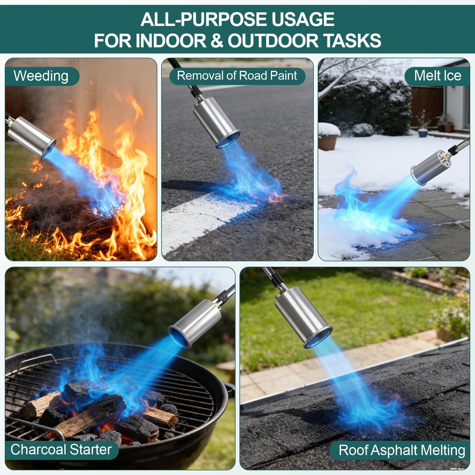 Defabee asphalt-softening torch helps with quick repairs and patchwork.