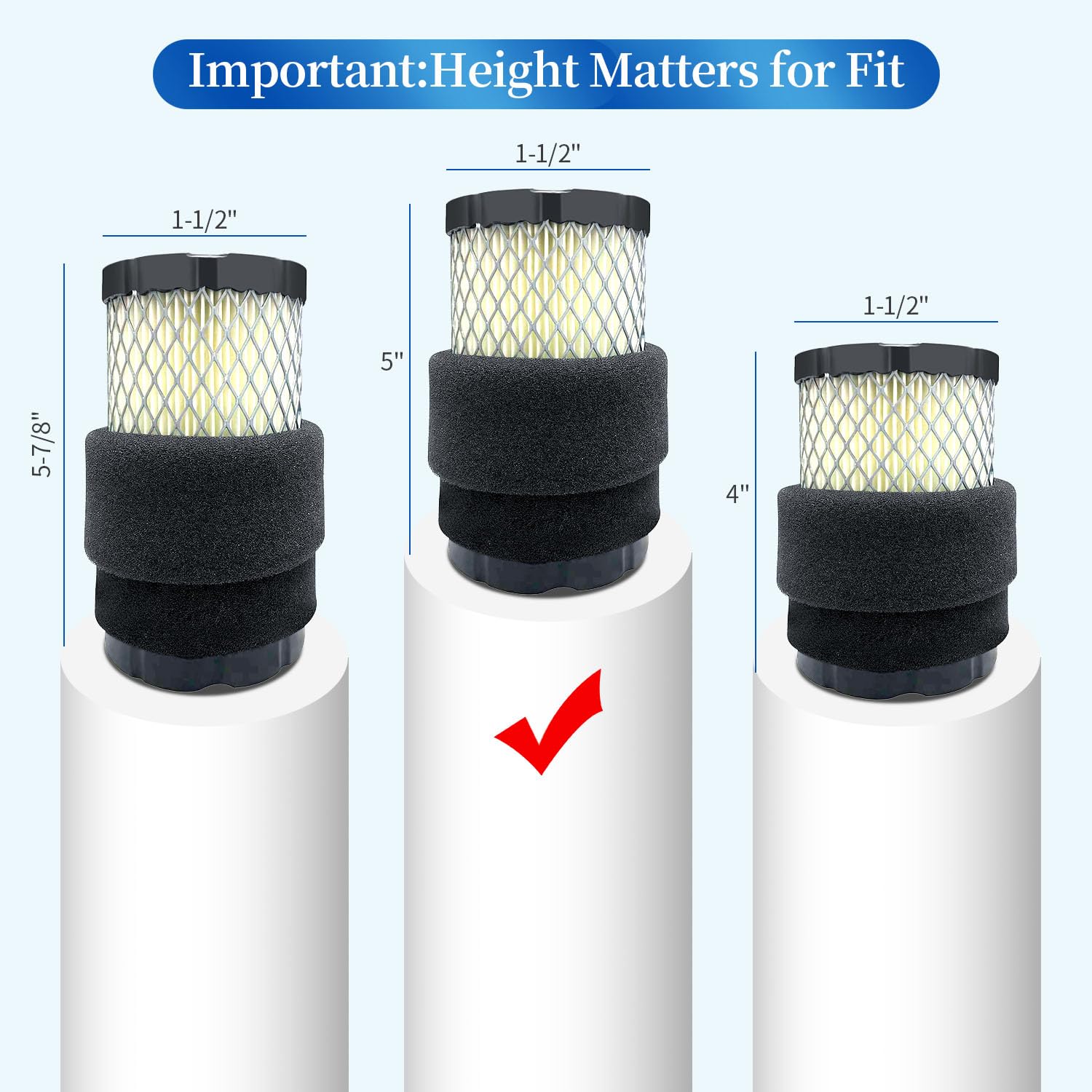 Defary lawn tractor filter fits a wide range of models.