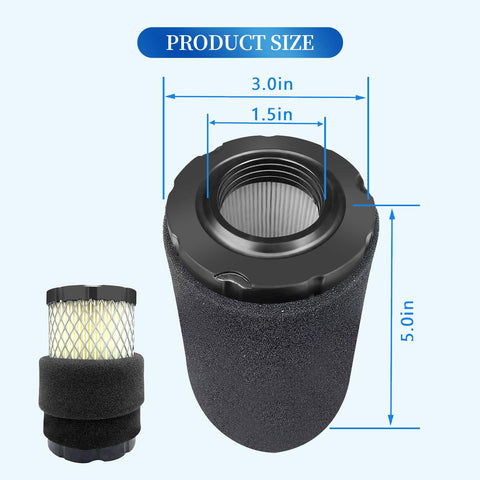 Defary air filter uses metal mesh to guard the engine.