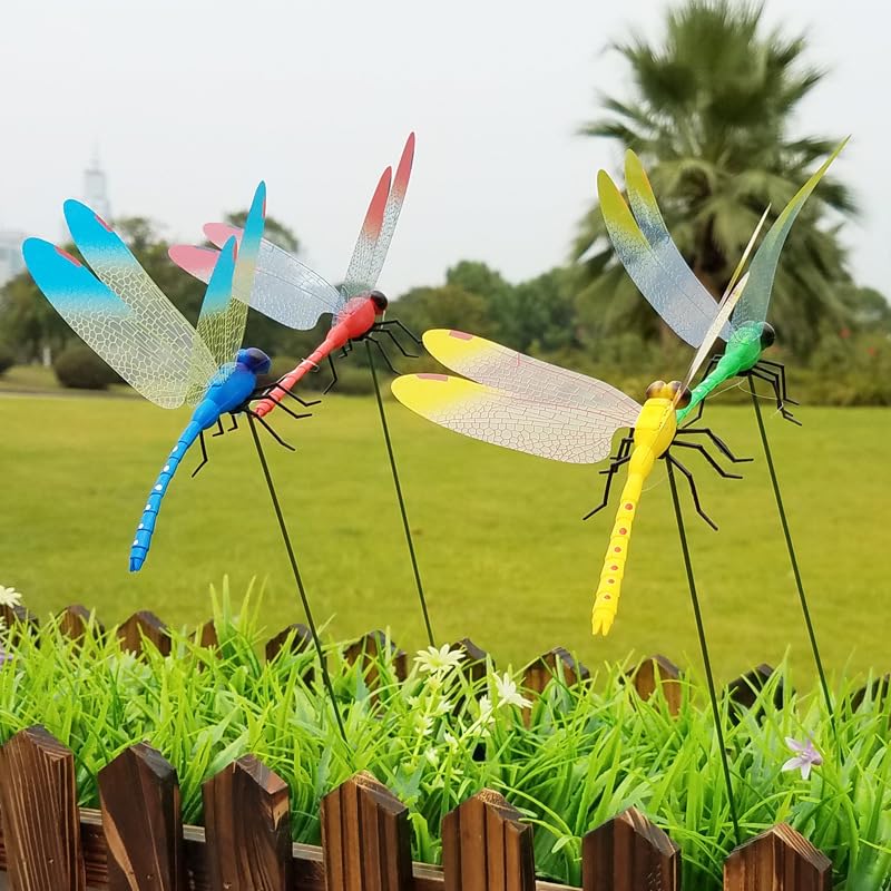 Defemim Dragonfly Fly Deterrent: movement helps deter flies from landing near plants.