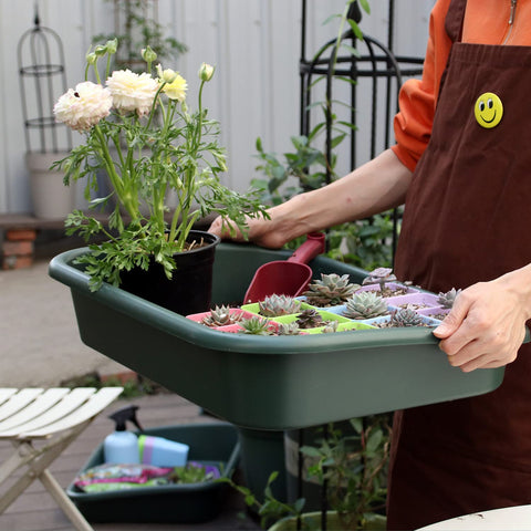 Defemim Garden Tidy Tray for multi pot storage and organized garden setup