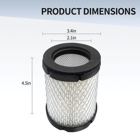 Deflife Onan 140-3295 pleated-media close-up demonstrates efficient debris capture.