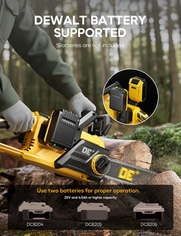 DeForce bare tool shown without battery ready for DeWalt 20V power
