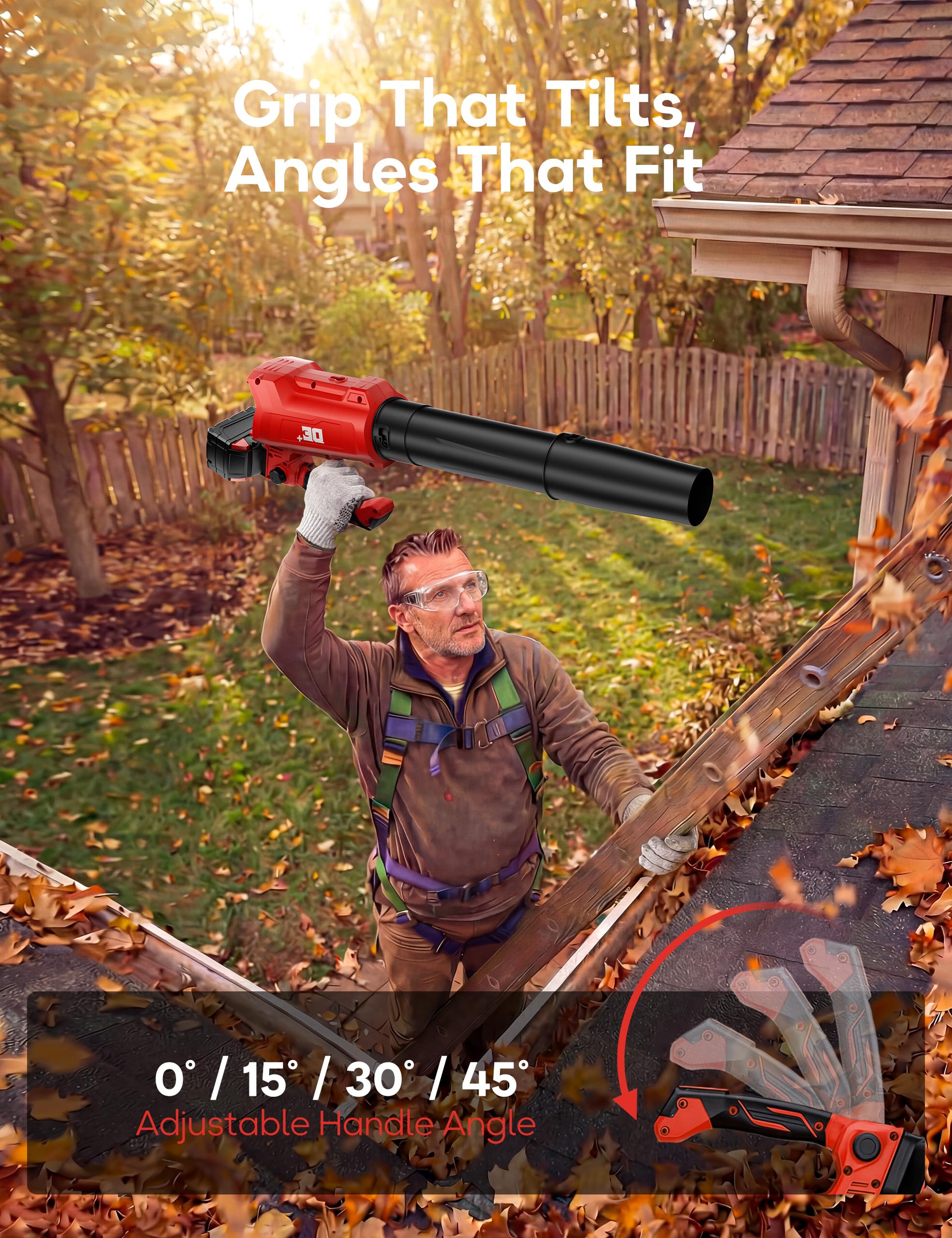 DeForce ultra-lightweight 3.35 lb design for easy handling