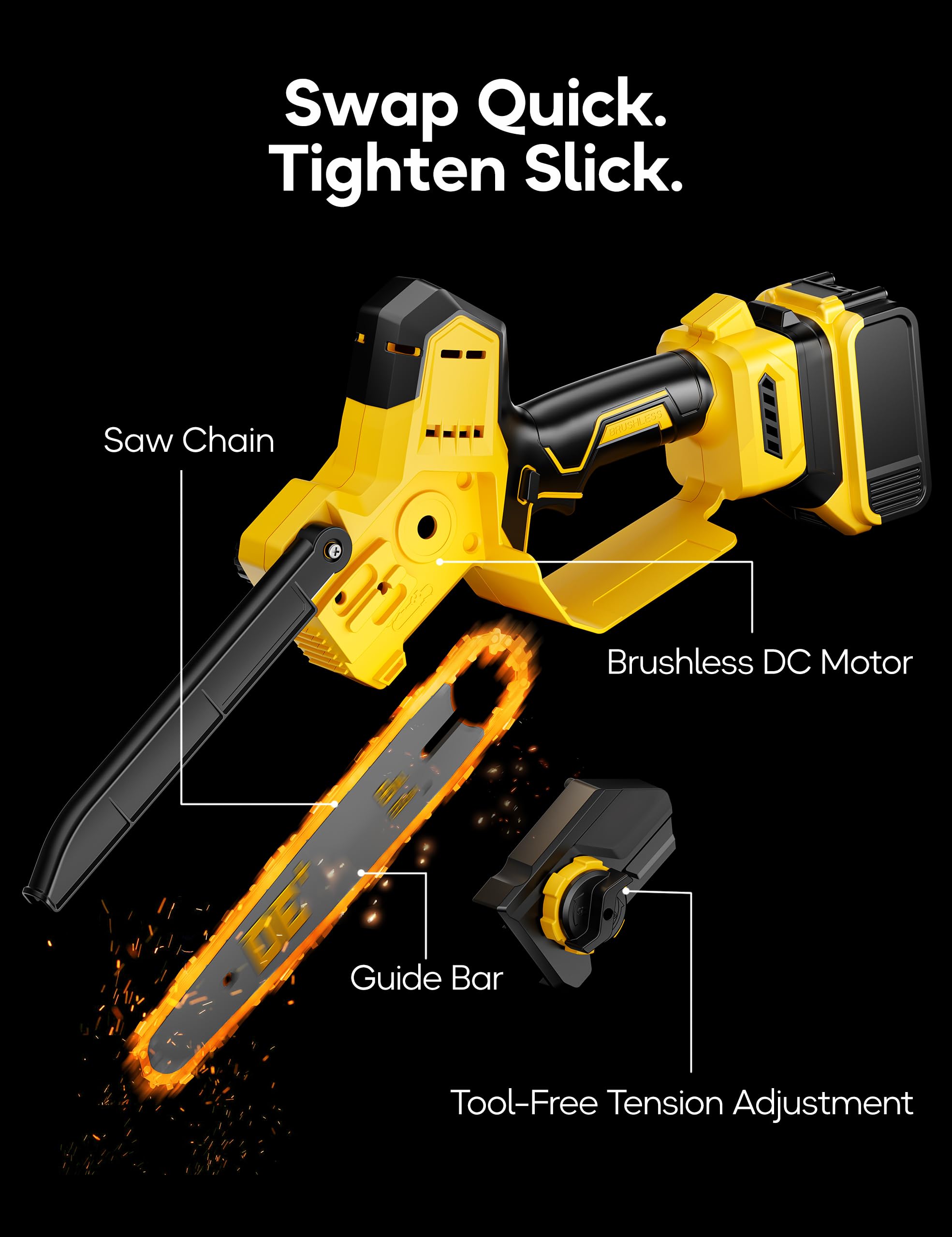 DeForce ultralight design at 2.6 lb reduces hand fatigue.