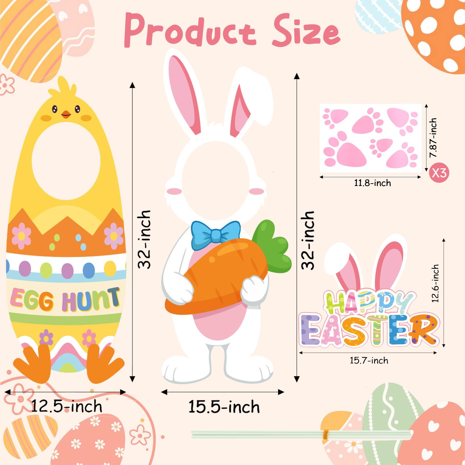 Defresit chick-face hole sign adds cheerful spring backdrop