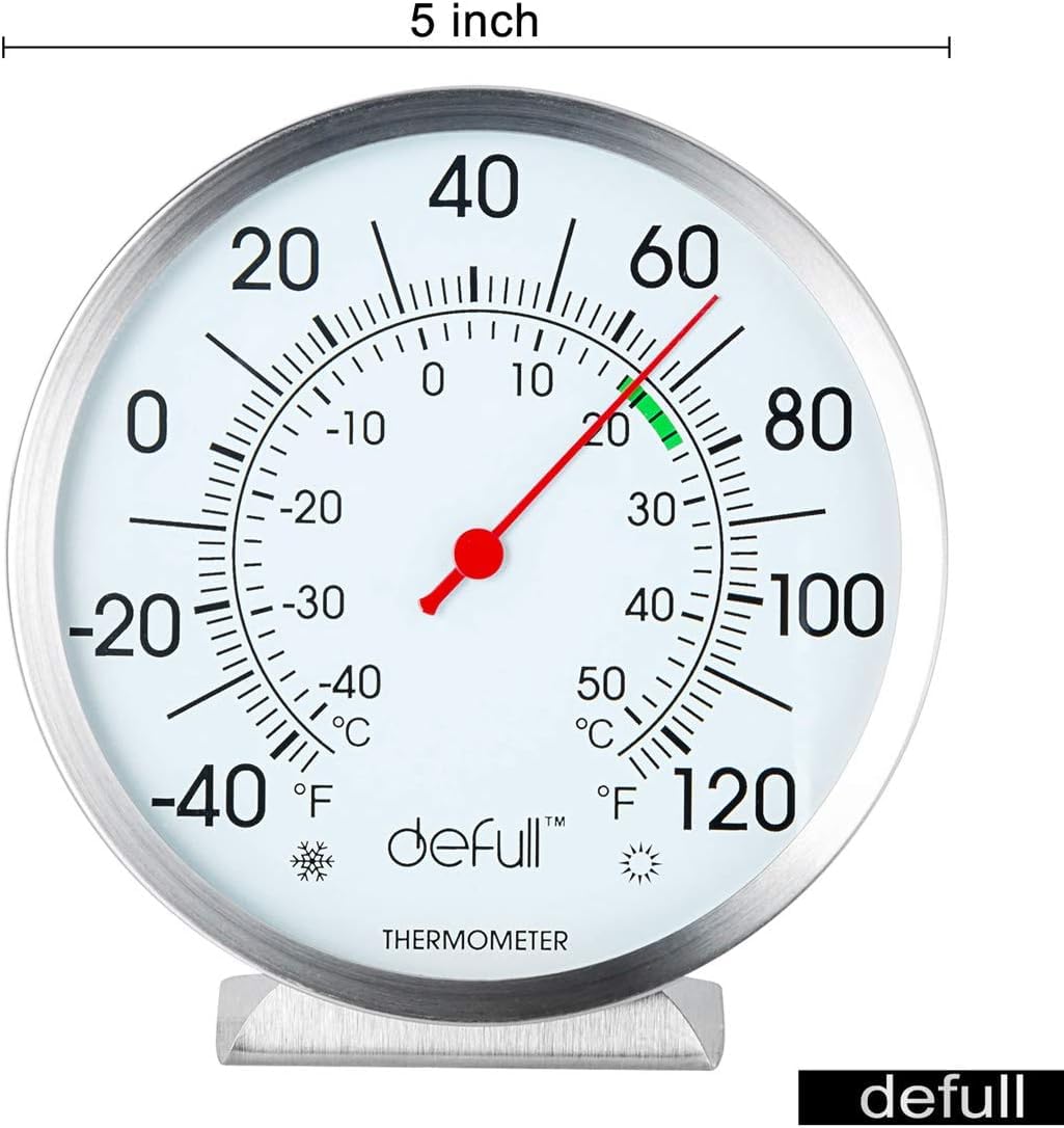 Defull table stand version keeps temperatures visible on shelves and counters.