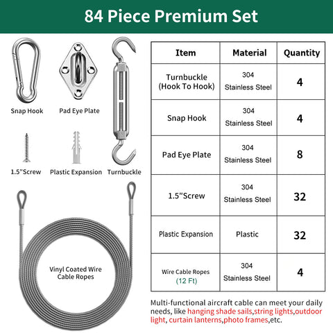 DEFUNX adjustable turnbuckles 6in-8in enable precise sail tensioning