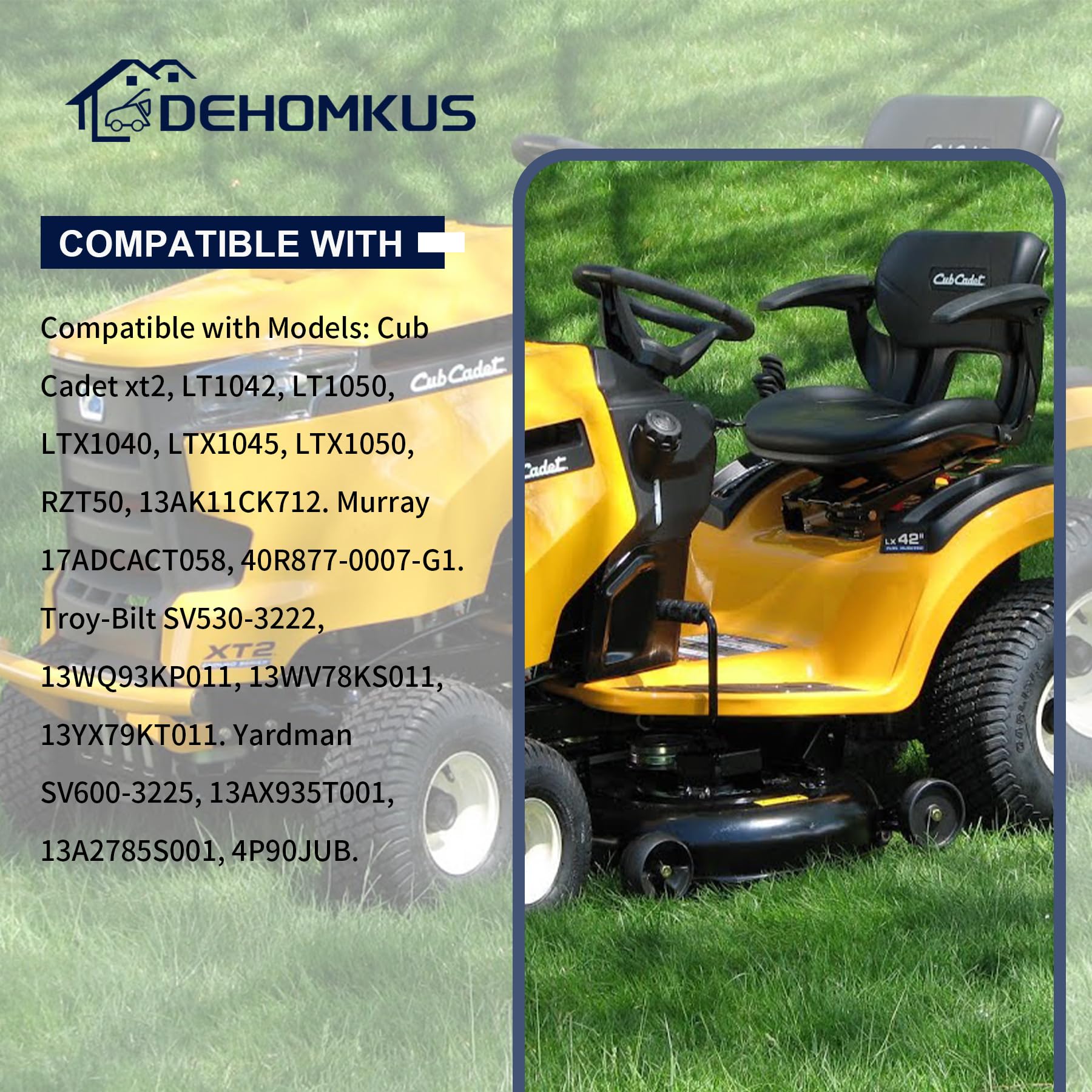 DEHOMKUS deck wheels kit 734-04155 compatible-models list of fits.
