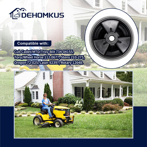 DEHOMKUS deck wheels kit 734-04155 packaging contents.