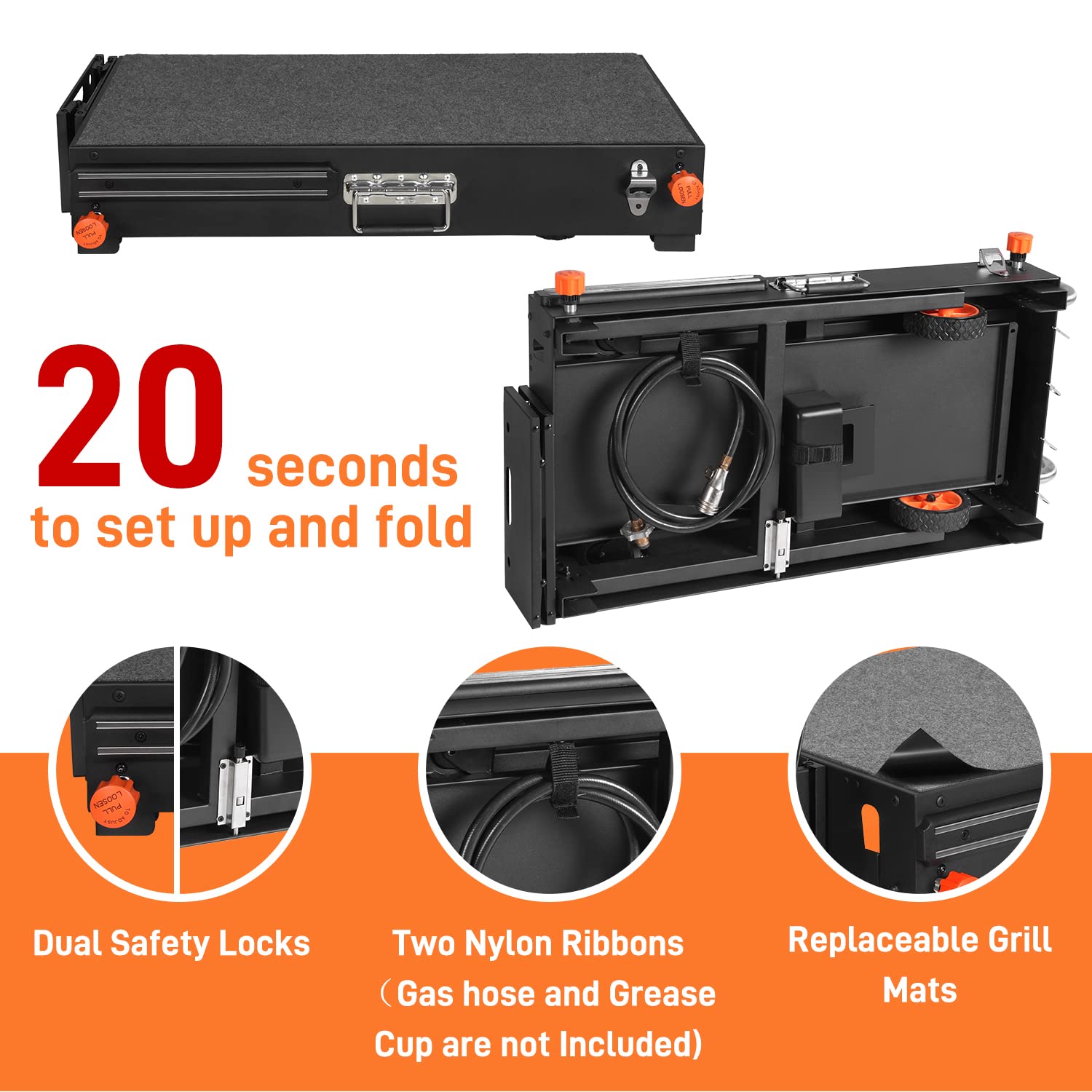 DeintYei double shelf storage keeps tools and plates organized