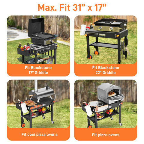 DeintYei solid-beast construction providing stable support for heavy grills