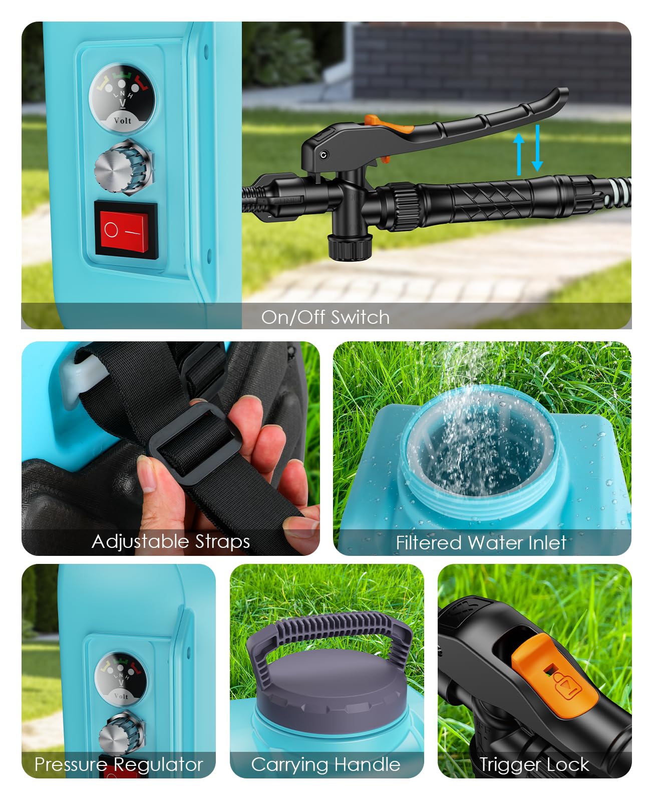 DEJUNPIOOL 62-inch hose provides extra reach around plants and borders