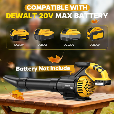 DEJUNPIOOL cordless leaf blower offers three speed settings for versatile yard work