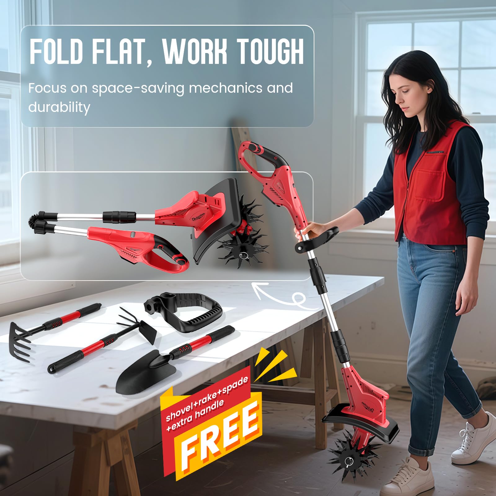 DEJUNPIOOL emissions-free operation powered by Milwaukee 18V battery
