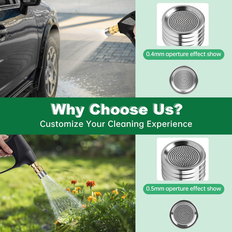 DEKELIY car wash spray with soft rain-like droplets