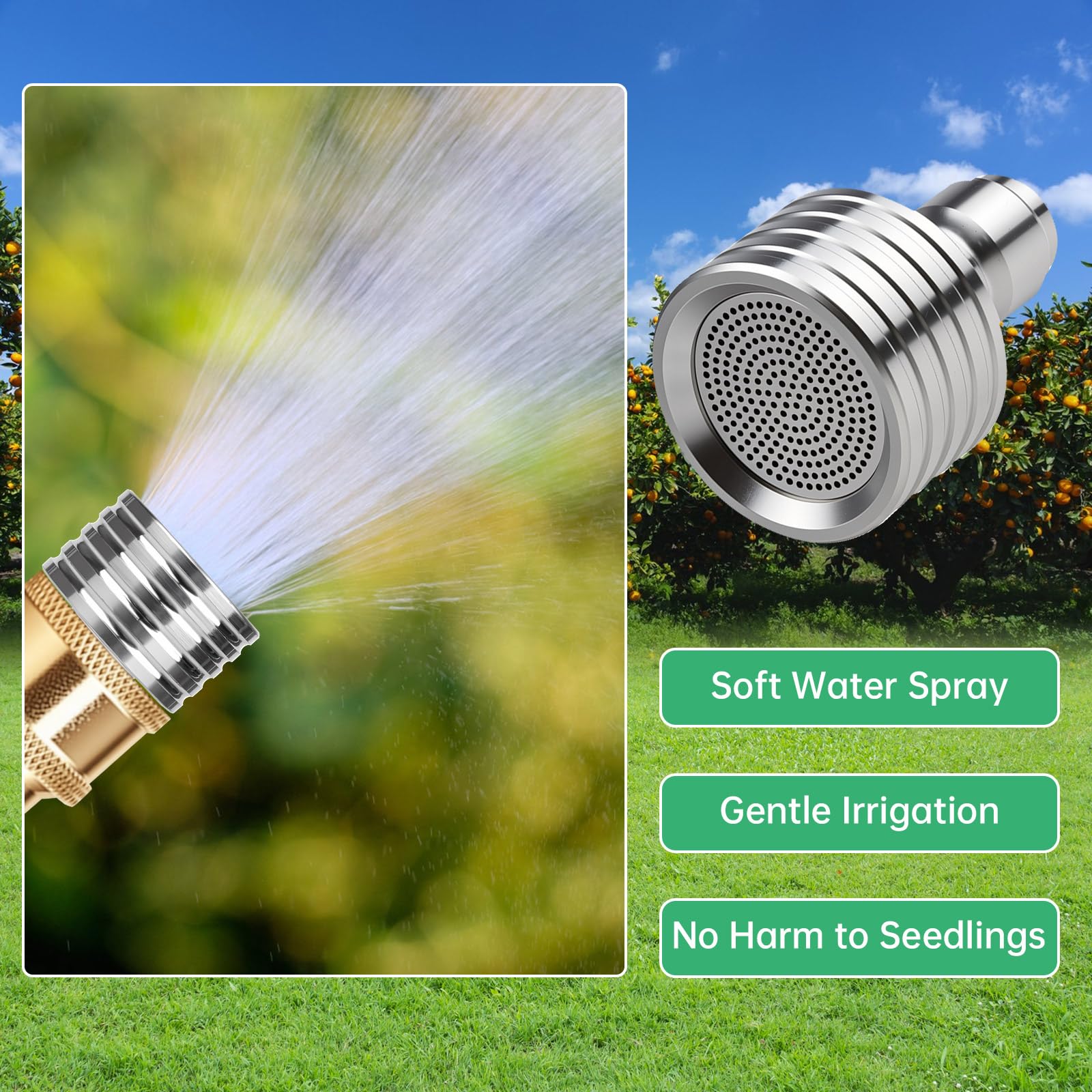 DEKELIY garden mist nozzle for delicate irrigation and plant care