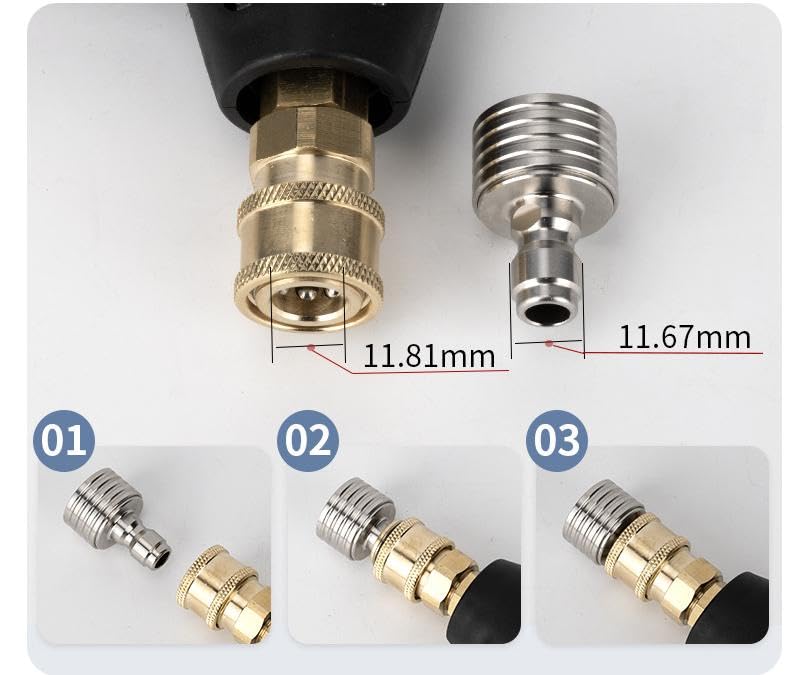 DEKELIY quick-connect shower head for easy plug-and-play setup