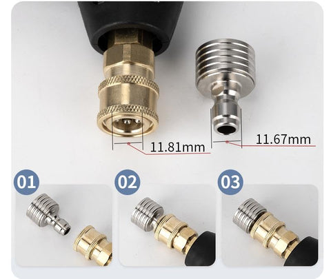 DEKELIY quick-connect shower head for easy plug-and-play setup