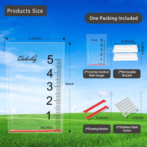 UV-resistant acrylic body resists sun and rain for long-lasting use.